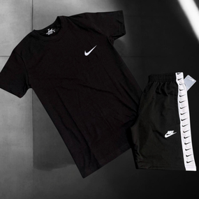Літній чоловічий комплект Nike футболка + шорти