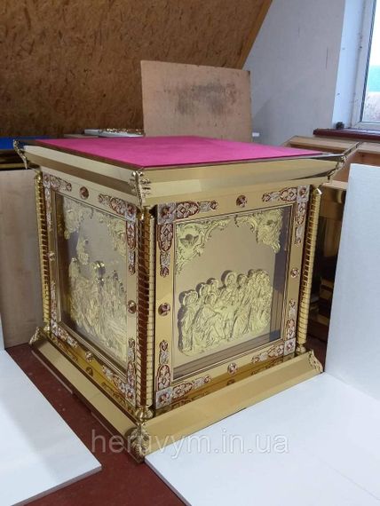 Облачення (риза) на престол із золоченими іконами, 1х1м | Зображення 3