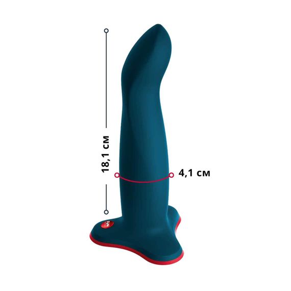 Фалоімітатор Fun Factory LIMBA FLEX L, колір морської хвилі, гнучкий, з ефектом пам’яті, підходить для точки G Sex Aura | Зображення 1