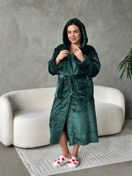 Женский махровый халат батал (3203) 2XL | Зображення 6