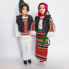 Коллекционные декоративные куклы в Румынской праздничной одежде