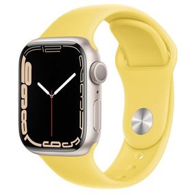 Ремінець Hoco WA01 Flexible series Apple watch (42/44/45/49mm) Black Light Lemon