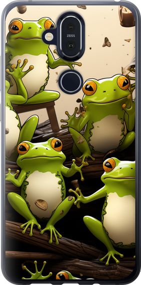 Чехол на Nokia 8.1 Жабки "5656u-1620-17620"