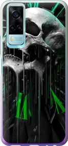 Чехол на Vivo Y53s Череп-часы "4100u-2438-17620"