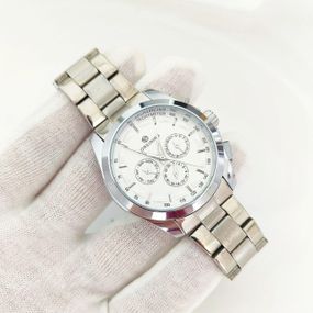 Чоловічий механічний годинник Forsining 6917 White/Silver