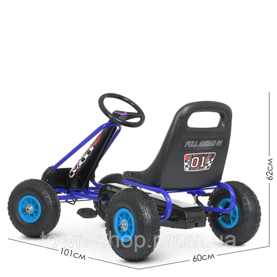Велокарт детский Bambi kart M 0645(2)-4 синий | Зображення 3