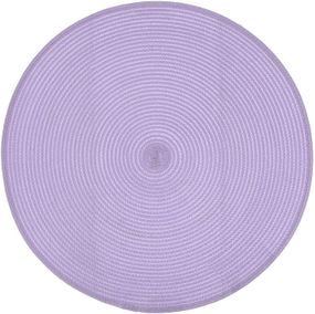 Набір 4 сервірувальних килимка Casual-55 лавандовий Ø38см, плейсмат (підтарільники)