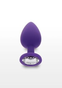 Анальная пробка с кристаллом Toy Joy Diamond Booty Jewel, фиолетовый, Large sexstyle