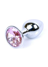 Анальна пробка - Jewellery Silver Plug - Light Pink