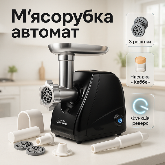 Бытовая универсальная мясорубка Suntera, Мясорубки шнековые, Мясорубка для овощей и фруктов ZL-79