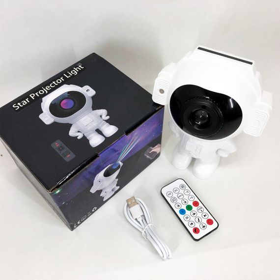 Світильник космонавт 3d проектор, Світильник зоряне небо на стелі, Нічник проектор зоряне небо IO-79 | Зображення 4