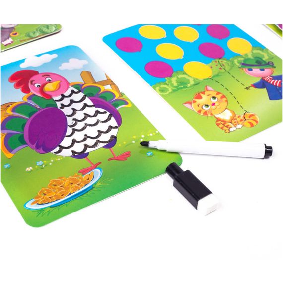 Настольная игра Пиши и вытирай "Ферма" Vladi Toys VT5010-19 укр | Зображення 4