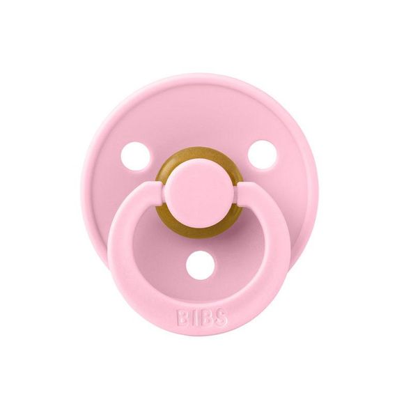 Соска  пустушка Bibs Colour round baby pink 6-18 міс