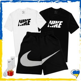 Набор шорты Nike Big Swoosh и футболки 2 шт Nike. Комплект Найк Биг Свуш XS/S