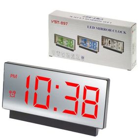 Годинник мережний настільний VST-897-1 (червоне підсвічування, температура, від IX-751 USB кабелю)