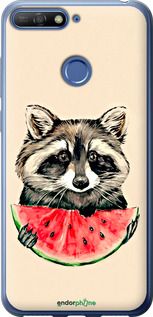 Чохол на Huawei Y6 Prime 2018 Єнотик з кавуном "4605t-1441-2448"
