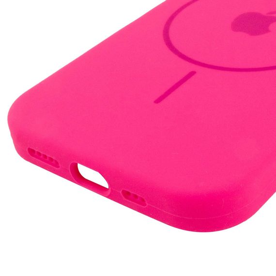 Чохол Silicone Case Full Protective (AA) with MagSafe для Apple iPhone 15 (6.1") Рожевий / Barbie pink | Зображення 4