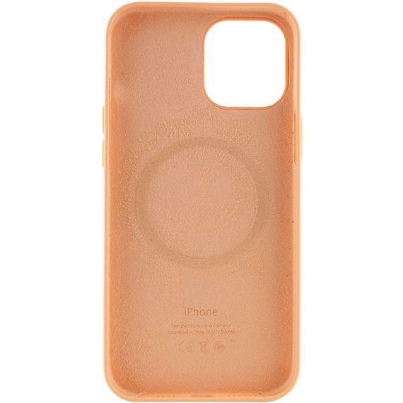 Чехол Silicone case (AAA) full with Magsafe and Animation для Apple iPhone 12 Pro Max (6.7") Оранжевый / Cantaloupe | Зображення 2