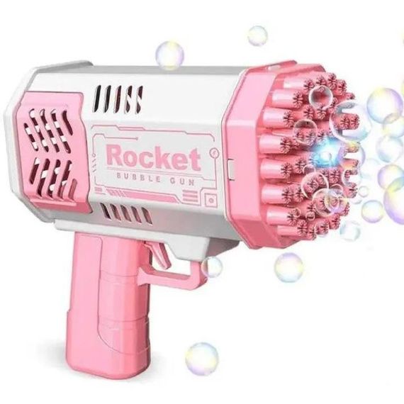 Дитячий пістолет мильні бульки Rocket Bubble Gun 15,8 см автоматичний. Колір: рожевий PQ-62 | Зображення 2