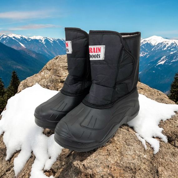 Утепленные сапоги осень зима 42р, Легкие сапоги для рыбалки, Меховые бурки, Обувь для работы на даче VK-68