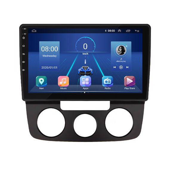 Штатна магнітола Lesko для Volkswagen Jetta V Auto AC 2005-2011 екран 10" 2/32Gb 4G Wi-Fi GPS Top