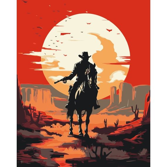 Картина по номерам "Вестерн" 10153-AC 40х50 см