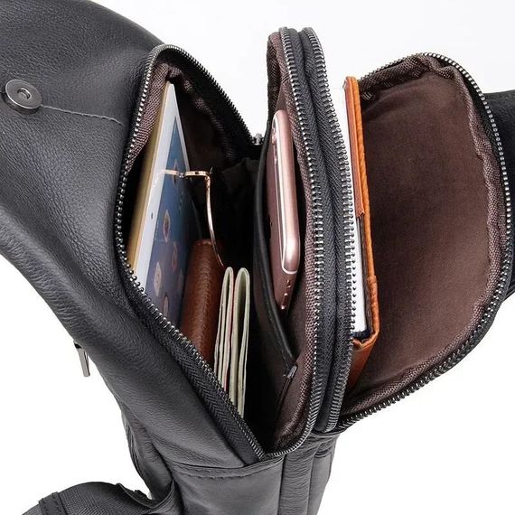 Сумка-кроссбоди молодежная, Кожаная сумка кросс-боди, Мужская деловая сумка кросс-боди NB-28 | Зображення 2