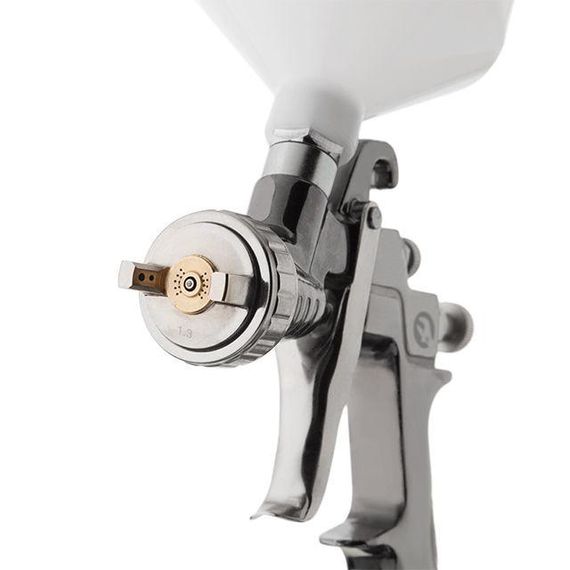 Фарбопульт пневматичний LVLP, з редуктором, верхній пластиковий бачок INTERTOOL PT-01301 | Зображення 1