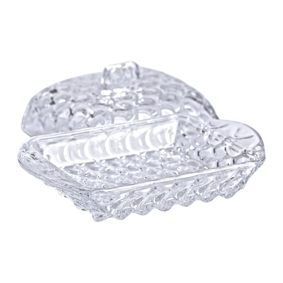 Масленка для сливочного масла 17х10.5х8 см с крышкой из стекла HP-YH-46 | Зображення 3