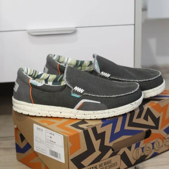 Текстильне взуття - легкі мокасини Девіс 44 розмір