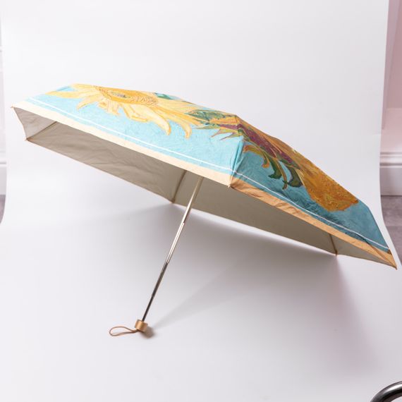 Парасолька механічна Ван Гога «Соняшники» міцна надійна з поліестеру діаметр 91 см HP-23-1M | Зображення 4