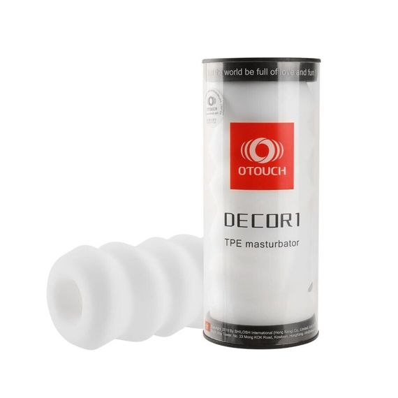 Мастурбатор Otouch DECOR 1-D, ефект всмоктування, реберця-кільця, звужений діаметр | Зображення 5