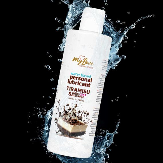 2в1 лубрикант та масажний гель - MyLove Aroma Series Intim&Massage Tiramisu, 300 мл Sex Aura | Зображення 3