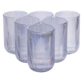 Набо стаканов 6 шт стеклянные стаканы 400 (мл) для сока, лимонада, коктейлей стаканы для напитков HP7113RB