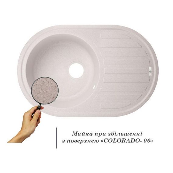 Кухонна мийка Lidz 780x500/200 COL-06 (LIDZCOL06780500200) | Зображення 2