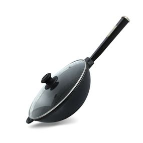 Сковорода Вок Brizoll Optimа Black W26HP1-6 26х8 см черная