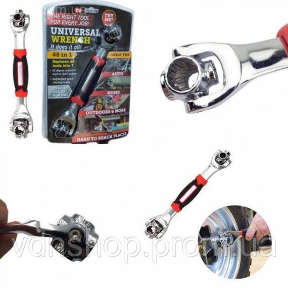 Універсальний ключ 48 в 1 Universal Tiger Wrench PRO 2428 new original Надміцний набір універсальних ключів RJ-69 | Зображення 8
