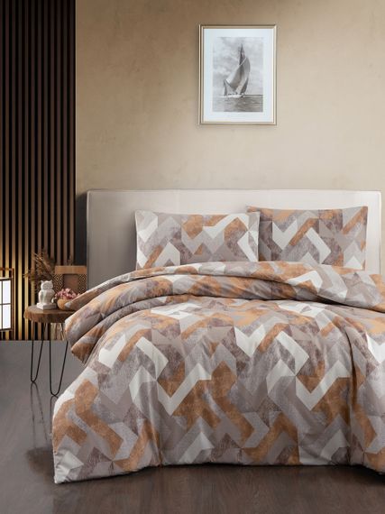 Постільна білизна First Choice Homesko Ranforse сімейний 160 х 220 см Rayce Brown