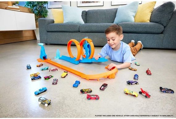 Трек Hot Wheels Track creator Triple Loop Speed Kit Потрійна петля | Зображення 6