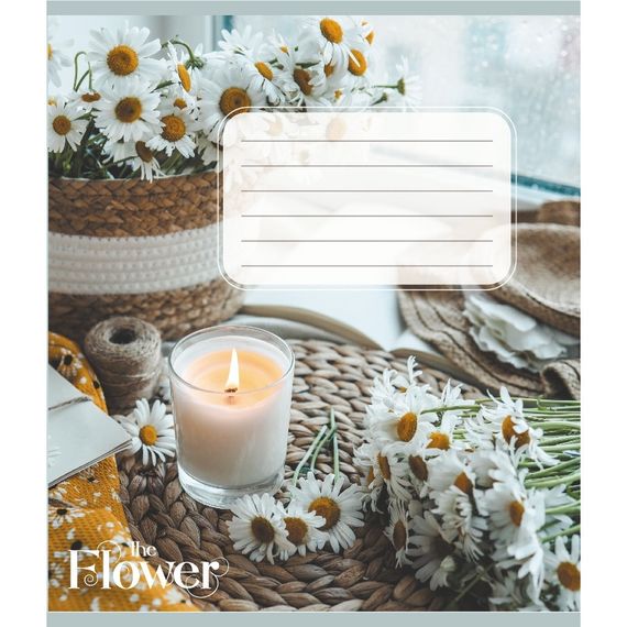 Зошит загальний "Квіткові композиції" 060-610307K-5 в клітинку, 60 аркушів