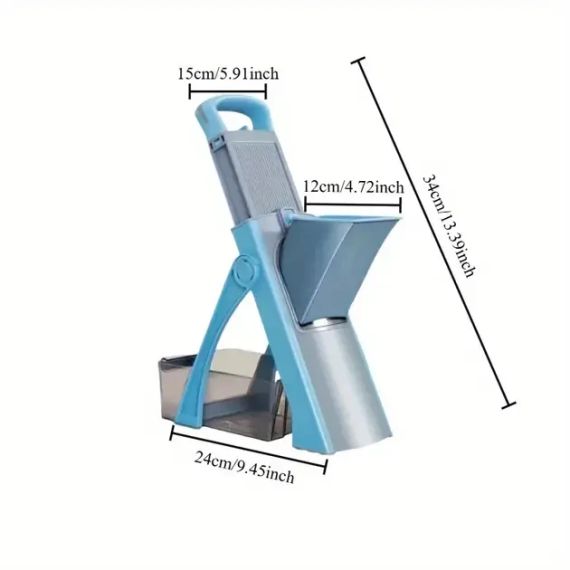 Багатофункціональна овочерізка з регульованою товщиною нарізки Vegetable cutter 223-6 Овочерізка з контейнером | Зображення 4