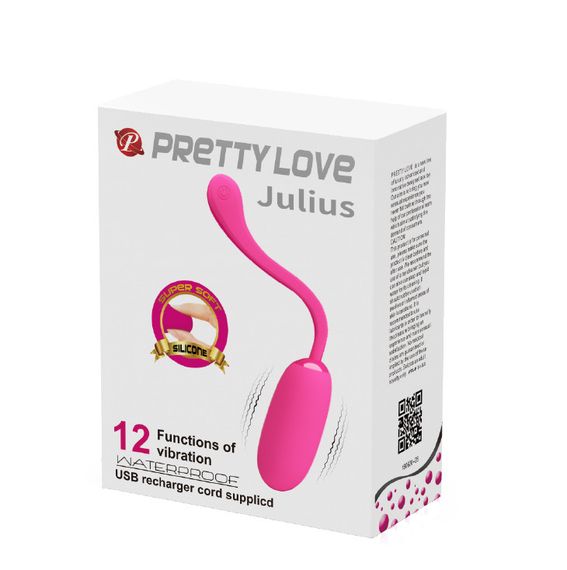 Віброяйце - Pretty Love Julius Vibrating Egg Pink sexstyle | Зображення 9