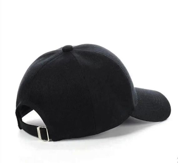 Кепка бейсболка черная с пластиковым козырьком One size UN00014 | Зображення 1
