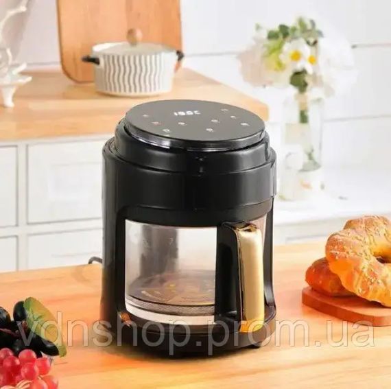 Аэрофритюрница безмасляная сенсорная на 6л Gold Diamond TK9905 3200Вт | Зображення 4