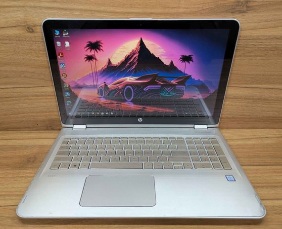 Ноутбук-трансформер Б-клас HP ENVY x360 15t-w200 / 15.6" (1920x1080) IPS Touch / Intel Core i7-7500U (2 (4) ядра по 2.7 - 3.5 GHz) / 8 GB DDR4 / 240 GB SSD / Intel HD Graphics 620 / WebCam / Windows 10 б/в + Подарунок Бездротова миша / USB | Зображення 1