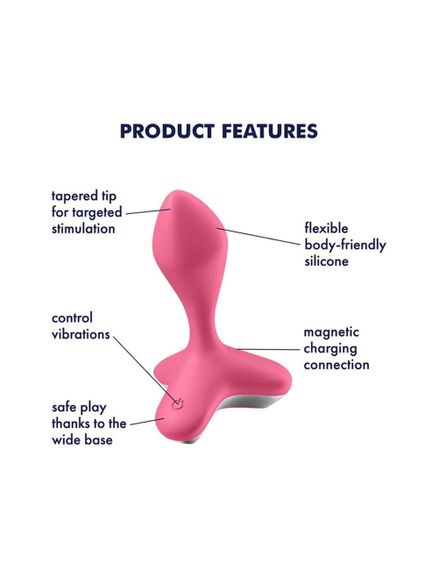 Анальна пробка з вібрацією Satisfyer Game Changer Pink | Зображення 3