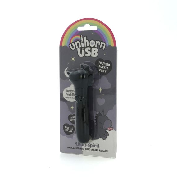 Вібратор-єдиноріжка Unihorn USB Bullet – Wild Spirit, віброкуля, USB-зарядка, 10 режимів Sex Aura | Зображення 2