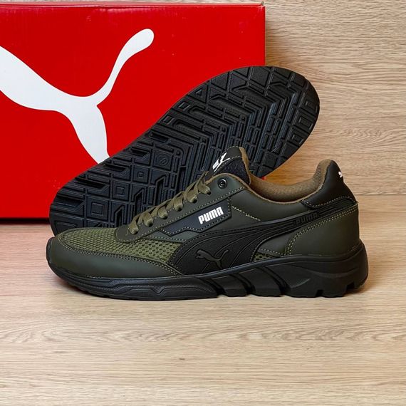 кросівки Puma літні сітка  хакі | Зображення 2