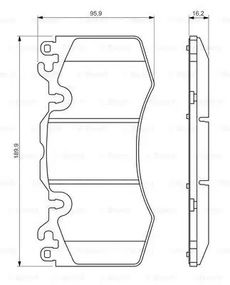 Колодки гальмівні дискові LANDROVER, RANGE ROVER передн.  BOSCH (0986494440)