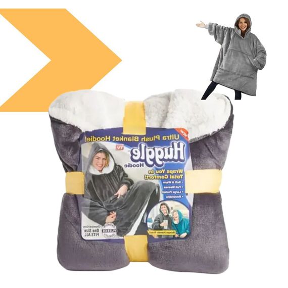 Плед-халат оверсайз затишний XPRO HUGGLE HOODIE (123461389_293) | Зображення 1